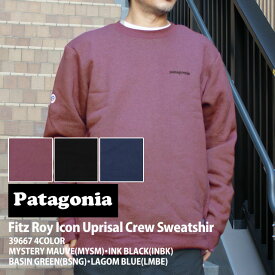 正規品・本物保証 新品 パタゴニア Patagonia Fitz Roy Icon Uprisal Crew Sweatshirt フィッツロイ アイコン アップライザル クルー スウェットシャツ 39667 メンズ レディース 新作 アウトドア キャンプ SWT/HOODY