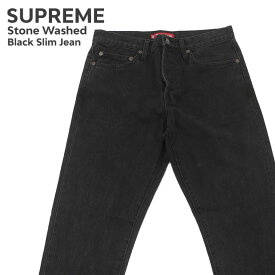 正規品・本物保証 新品 シュプリーム SUPREME Stone Washed Black Slim Jean デニム パンツ メンズ 新作 ストリート スケート スケーター パンツ