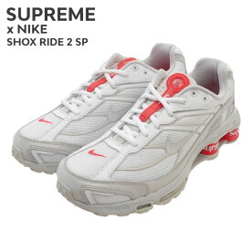 正規品・本物保証 新品 シュプリーム SUPREME x ナイキ NIKE SHOX RIDE 2 ショックス ライド 2 DN1615-100 メンズ レディース 新作 ストリート スケート スケーター フットウェア