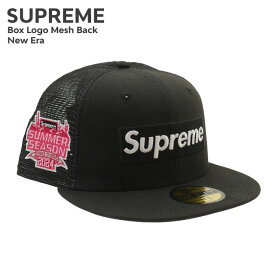 正規品・本物保証 新品 シュプリーム SUPREME 24SS Box Logo Mesh Back New Era ボックスロゴ ニューエラ キャップ メンズ レディース 2024SS 新作 ストリート スケート スケーター ヘッドウェア