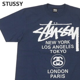 正規品・本物保証 新品 ステューシー STUSSY WORLD TOUR TEE ワールド ツアー Tシャツ メンズ レディース スケート ストリート エイトボール ストックロゴ ストゥーシー スチューシー 半袖Tシャツ