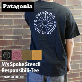 正規品・本物保証 [24SS新作追加] 新品 パタゴニア Patagonia M's Spoke Stencil Responsibili Tee メンズ スポーク ステンシル レスポンシビリティー Tシャツ 37605 メンズ レディース アウトドア キャンプ サーフ 海 山 新作 半袖Tシャツ