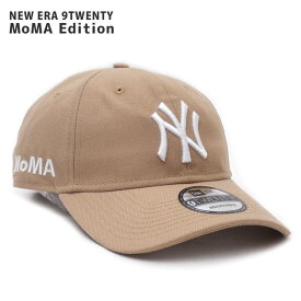 正規品・本物保証 新品 ニューエラ NEW ERA x モマ MoMA ニューヨーク ヤンキース 9TWENTY CAP ストラップバック キャップ CAMEL キャメル ベージュ メンズ レディース ヘッドウェア
