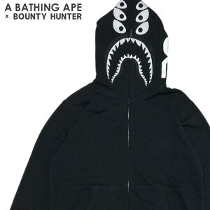 KiE{ۏ Vi GCv A BATHING APE x oEeBn^[ BOUNTY HUNTER MAD SHARK FULL ZIP HOODIE V[N p[J[ Y V A xCVO GCv xCv BAPE T/HOODY