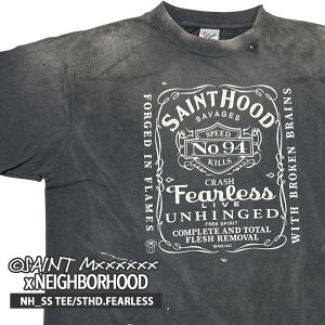 KiE{ۏ Vi Zg }CP SAINT MICHAEL x lCo[tbh NEIGHBORHOOD NH_SS TEE/STHD.FEARLESS TVc Be[WH Y V SM-HR8-0000-C70 SAINT Mxxxxxx V TVc