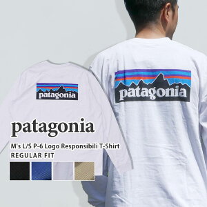 �y���i�������܂����z �V�i �p�^�S�j�A Patagonia M's L/S P-6 Logo Responsibili T-Shirt ���S ���X�|���V�r�� ����T�V���c ����T REGULAR FIT 39161 �����Y ���f�B�[�X TOPS