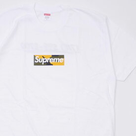 【数量限定特別価格】 新品 シュプリーム Supreme SUP BROOKLYN BOX LOGO TEE ブルックリン カモ ボックス ロゴ Tシャツ WHITE ホワイト メンズ Lサイズ 104002272999 (半袖Tシャツ)
