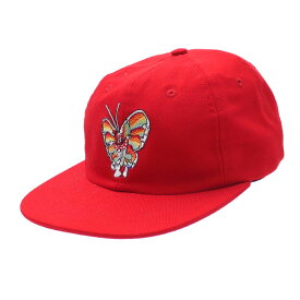 【数量限定特別価格】 シュプリーム Supreme 16SS Gonz Butterfly 6-Panel Cap キャップ RED レッド メンズ レディース FREEサイズ 2016SS 334000413013 【中古】 (ヘッドウェア)