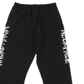 正規品・本物保証 新品 ワコマリア WACKO MARIA ネックフェイス NECK FACE SWEAT PANTS スウェットパンツ BLACK ブラック メンズ XLサイズ (パンツ) CE01