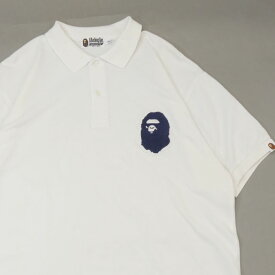 正規品・本物保証 ア ベイシング エイプ A BATHING APE APE HEAD S/S POLO ポロシャツ エイプヘッド メンズ 【中古】 (TOPS)