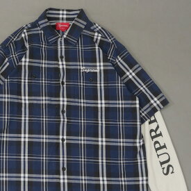 正規品・本物保証 シュプリーム Supreme 21AW Thermal Work Shirt サーマル ワーク シャツ PLAID メンズ Mサイズ 【中古】2021AW (TOPS)