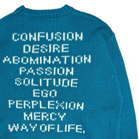 正規品・本物保証 新品 ダブルタップス WTAPS 24AW INGREDIENT SWEATER ニット セーター 242MADT-KNM05 BLUE メンズ サイズ2 Mサイズ 2024AW (TOPS)