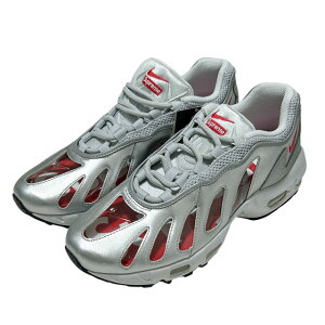 KiE{ۏ Vi Vv[ SUPREME x iCL NIKE AIR MAX 96/S GA}bNX96 CV7652-001 METALLIC SILVER/SPEED RED Y 28.0cm (tbgEFA)