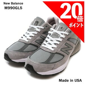 [Ԍ|Cg20{I] Vi j[oX New Balance M990GL5 Xj[J[ GREY/CSTLRCK O[ DF Y tbgEFA