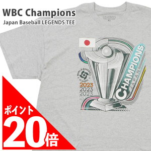 [Ԍ|Cg20{I] Vi WBC 2023 Champions Tri-Blend T-Shirt Wp {\ DLO bJ[ TVc Japan Baseball LEGENDS TEE GRAY COf V TVc