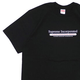 ＼2025年12月度 月間優良ショップ 受賞／ 新品 シュプリーム SUPREME Inc. Tee Tシャツ BLACK ブラック 黒 メンズ