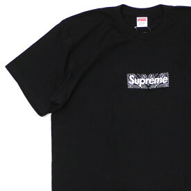 【月間優良ショップ7度受賞】 新品 シュプリーム SUPREME Bandana Box Logo Tee バンダナ ボックスロゴ Tシャツ BLACK ブラック 黒 メンズ