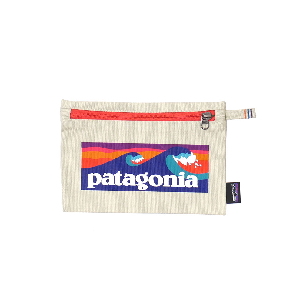 パタゴニア Patagonia 100 安心保証 当店取扱い商品は全て本物 正規商品 新品 特価キャンペーン ss Zippered Pouch ジッパード ss Blbe ポーチ メンズ Boardshort Logo Bleached Stone レディース