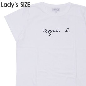 【月間優良ショップ7度受賞】 新品 アニエスベー agnes b. TS ロゴ Tシャツ WHITE ホワイト 白 レディース S137 ETA124