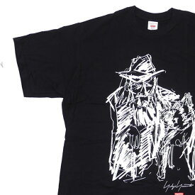 【月間優良ショップ7度受賞】 新品 シュプリーム SUPREME x ヨウジヤマモト Yohji Yamamoto Scribble Portrait Tee Tシャツ BLACK ブラック 黒 メンズ
