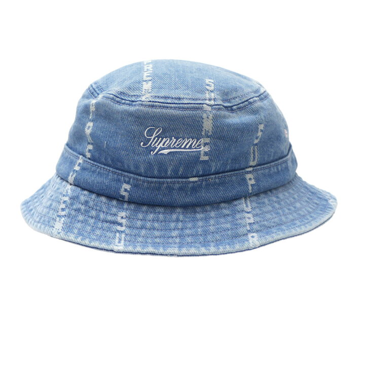 【2023年2月度 通算5度目の月間優良ショップ受賞】 新品 シュプリーム SUPREME Logo Stripe Jacquard Denim Crusher クラッシャー ハット メンズ レディース 39ショップ Cliff Edge Supreme 23SS WEEK11 Outline Crusher シュプリーム アウトラインクラッシャーハット メンズ ストリート デニム カモフラ ブラック ハット 被り物 バケットハット 通販 オンライン 301ss23h63