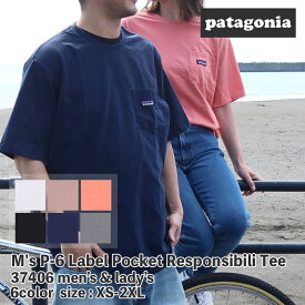 【月間優良ショップ7度受賞】 新品 パタゴニア Patagonia M's P-6 Label Pocket Responsibili Tee P-6ラベル ポケット レスポンシビリ Tシャツ 37406 メンズ レディース