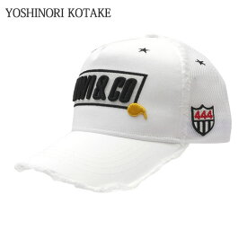 【月間優良ショップ7度受賞】 新品 ヨシノリコタケ YOSHINORI KOTAKE x キウィアンドコー KIWI&CO. TWILL MESH CAP キャップ WHITE ホワイト 白 メンズ