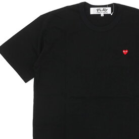 【月間優良ショップ7度受賞】 新品 プレイ コムデギャルソン PLAY COMME des GARCONS SMALL RED HEART TEE Tシャツ BLACK ブラック 黒 メンズ