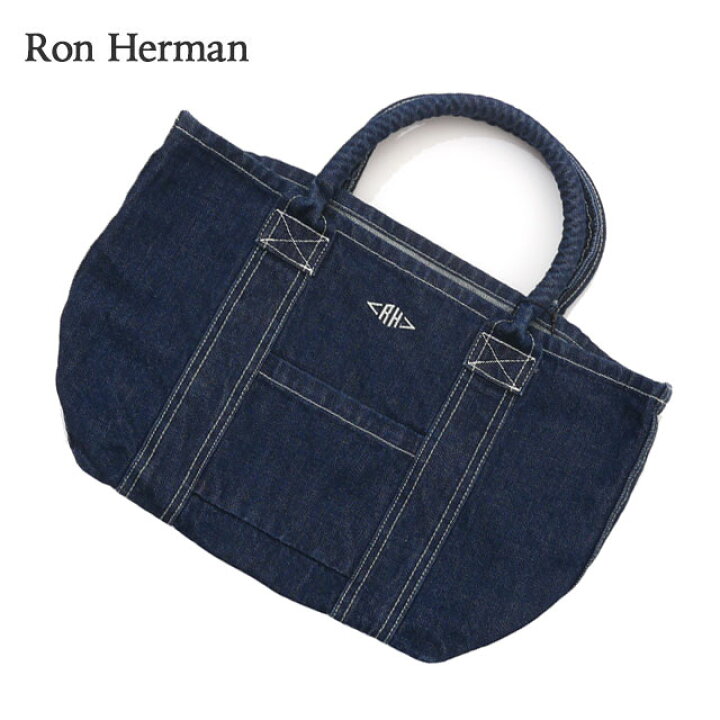 楽天市場 22年3月4月度 2ヶ月連続月間優良ショップ受賞 新品 ロンハーマン Ron Herman Organic Denim Tote Bag S トートバッグ Indigo インディゴ メンズ レディース 新作 39ショップ Cliff Edge