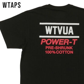【月間優良ショップ7度受賞】 新品 ダブルタップス WTAPS POWER-T SS Tシャツ BLACK ブラック 黒 メンズ 新作 22217OND-CSM01 (W)TAPS
