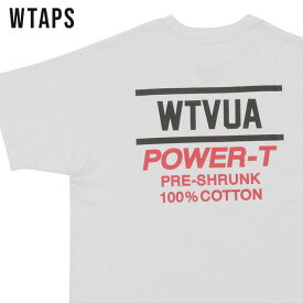 【月間優良ショップ7度受賞】 新品 ダブルタップス WTAPS POWER-T SS Tシャツ WHITE ホワイト 白 メンズ 新作 22217OND-CSM01 (W)TAPS