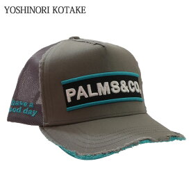 【月間優良ショップ7度受賞】 新品 ヨシノリコタケ YOSHINORI KOTAKE x パームスアンドコー PALMS&CO. SC EMB Twill Cap キャップ GRAY グレー 灰色 メンズ 新作 ETS049