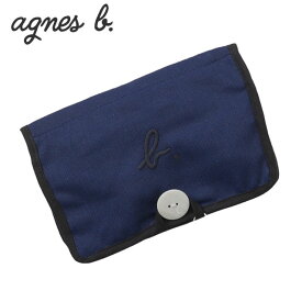 【月間優良ショップ7度受賞】 新品 アニエスベー agnes b. CLUTCH コスメポーチ NAVY ネイビー 紺 レディース AF32