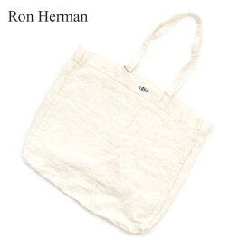 【月間優良ショップ7度受賞】 新品 ロンハーマン Ron Herman Linen Grocery Bag トートバッグ WHITE ホワイト メンズ レディース 新作