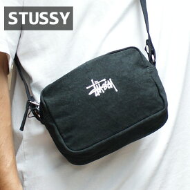 【月間優良ショップ7度受賞】 新品 ステューシー STUSSY CANVAS SIDE POUCH ショルダーバッグ サイドポーチ BLACK ブラック 新作