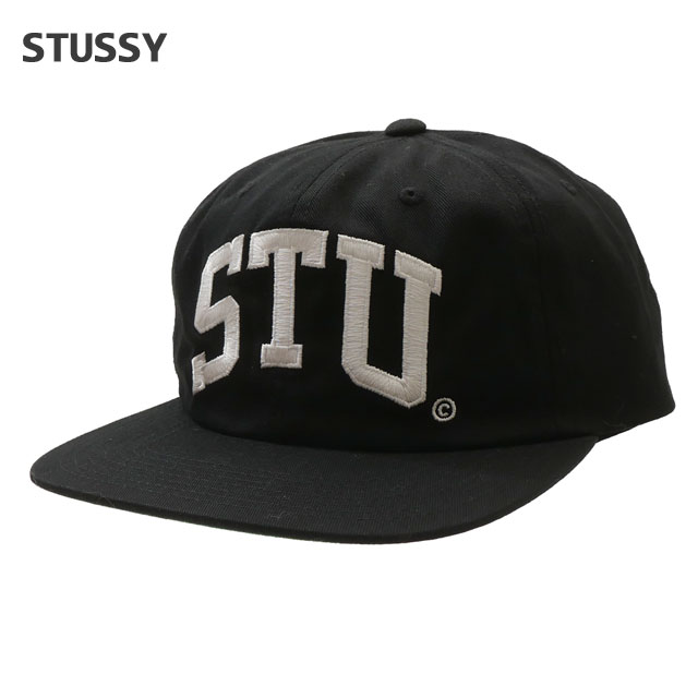  新品 ステューシー STUSSY STU ARCH STRAPBACK CAP キャップ BLACK ブラック メンズ 新作 JTZ-I