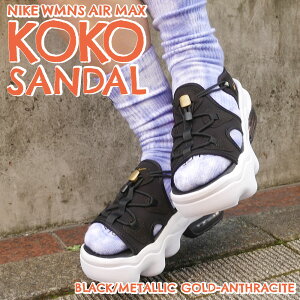 _KI40%OFFN[|Ώ!! 9/6 20:00`9/30 23:59^ Vi iCL NIKE WMNS AIR MAX KOKO SANDAL GA}bNX RR T_ BLACK/METALLIC GOLD-ANTHRACITE CI8798-002 Y fB[X