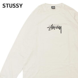 【月間優良ショップ7度受賞】 新品 ステューシー STUSSY SMALL STOCK LS TEE PIGMENT DYED 長袖Tシャツ メンズ 新作 スケート ストリート エイトボール ストックロゴ ストゥーシー スチューシー