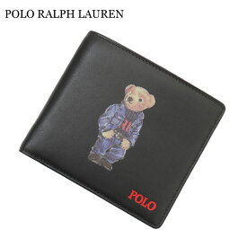 【月間優良ショップ7度受賞】 新品 ポロ ラルフローレン POLO RALPH LAUREN Polo Bear Print Folded Wallet ベア 二つ折り財布 ウォレット メンズ レディース