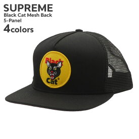 【月間優良ショップ7度受賞】 新品 シュプリーム SUPREME 24SS Black Cat Mesh Back 5-Panel メッシュ キャップ メンズ レディース 2024SS 新作 ストリート スケート スケーター