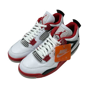 Vi iCL NIKE AIR JORDAN 4 RETRO GAW[_4 g WHITE/FIRE RED-BLACK-TECH GREY DC7770-160 Y 27.5cm