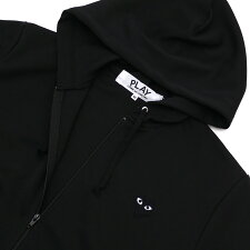 PLAYCOMMEdesGARCONS(プレイコムデギャルソン)MEN'SBLACKHEARTHOODIE(パーカー)BLACK212-001023-041+【新品】