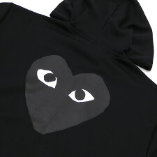 PLAYCOMMEdesGARCONS(プレイコムデギャルソン)MEN'SBLACKHEARTHOODIE(パーカー)BLACK212-001023-041+【新品】