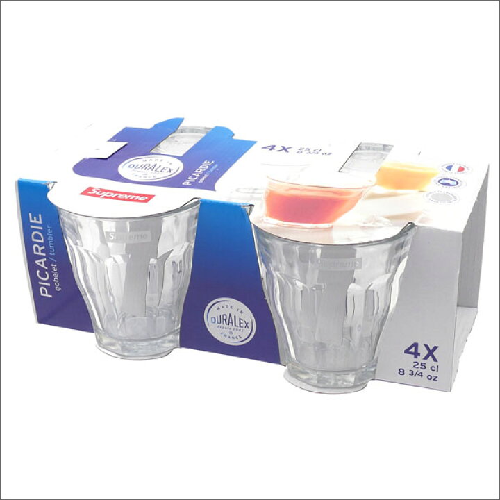 Supreme Duralex Glasses デュラレックス supreme duralex グラス 4個  