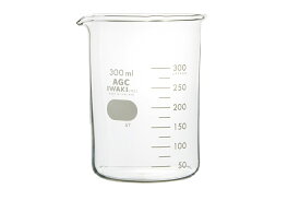 【AGC・IWAKI】 ビーカー　300ml型式：1000BK300耐熱性　ガラス製　容器　アロマ用　手作りコスメ　本格派　理化 実験　検査 かわいい