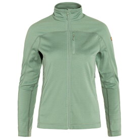 フェールラーベン Abisko Lite Fleece ジャケット レディース ( Misty Green ) | FJALLRAVEN Women's Abisko Lite Fleece Jacket