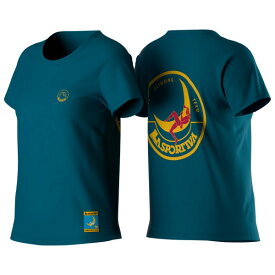 スポルティバ Climbing On The Moon Tシャツ レディース ( Turchese / Giallo ) | LA SPORTIVA Women's Climbing On The Moon