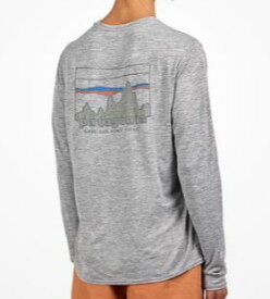パタゴニア メンズ ロングスリーブ キャプリーン クール デイリー グラフィック シャツ ( 73 Skyline: Feather Grey ) | PATAGONIA L/S Cap Cool Daily Graphic Shirt