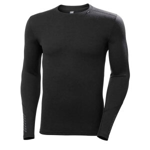 �w���[�n���Z�� ���t�@ �����m �~�b�h�E�F�C�g �N���[ �����O�X���[�u �x�[�X���C���[ �i Black �j | HELLY HANSEN Lifa Merino Midweight Crew Long sleeve base layer [t]