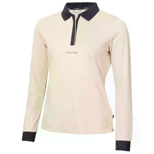 �J���o�� �N���C�� �S���t �~�� ���f�B�[�X �����O�X���[�u �|�� �i Tapioca �j | CALVIN KLEIN GOLF Mila Woman long sleeve polo [t]